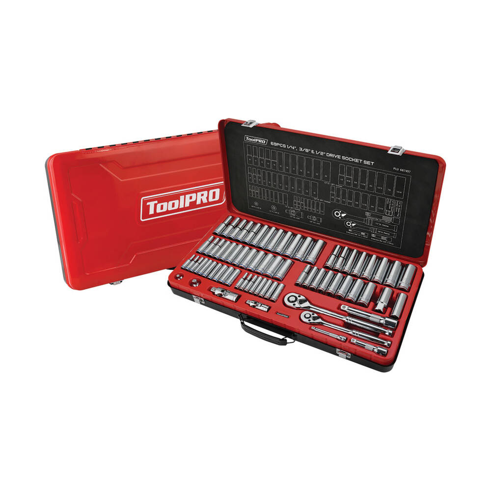 Tool Pro Set ToolPRO Socket Set 1/4, 3/8 & 1/2