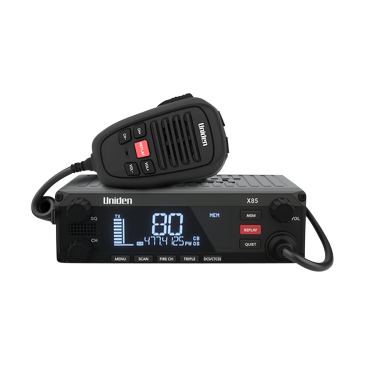 Uniden UHF Radio Black X85, , scanz_hi-res