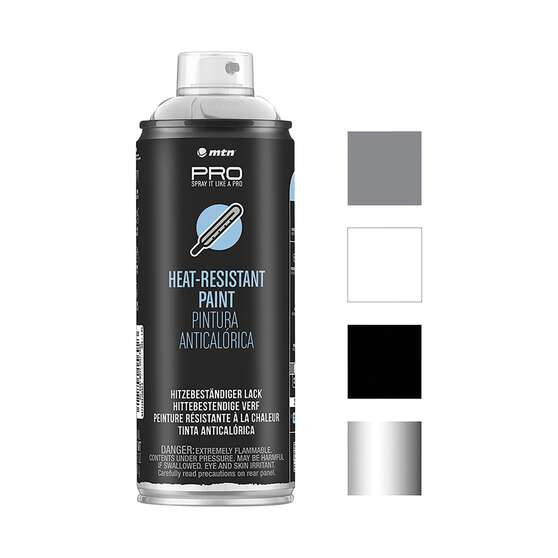 MTN Pro Silver Heat Resistant Spray Paint 400mL, , scanz_hi-res