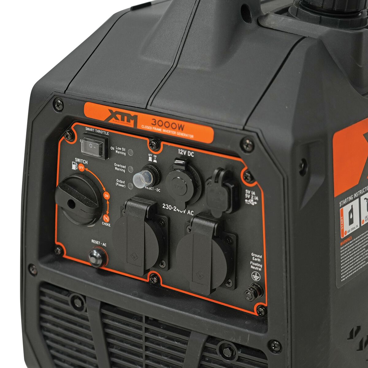 XTM 3000W Inverter Generator Closed Frame V2, , scanz_hi-res