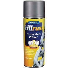 Wattyl Killrust Enamel Primer Aerosol Paint, Grey - 300g, , scanz_hi-res