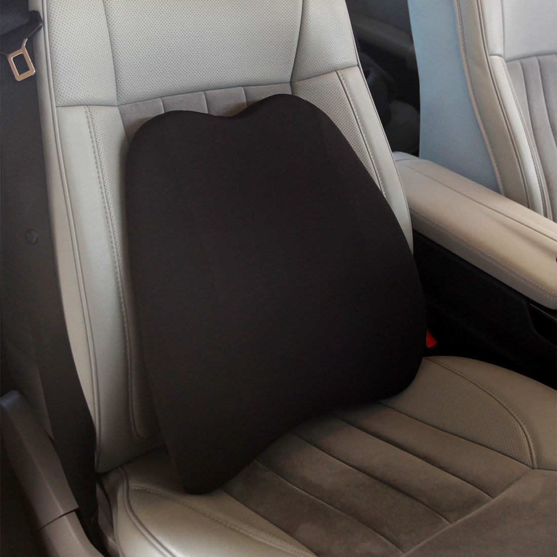 Lumbar pad for car seat outlet