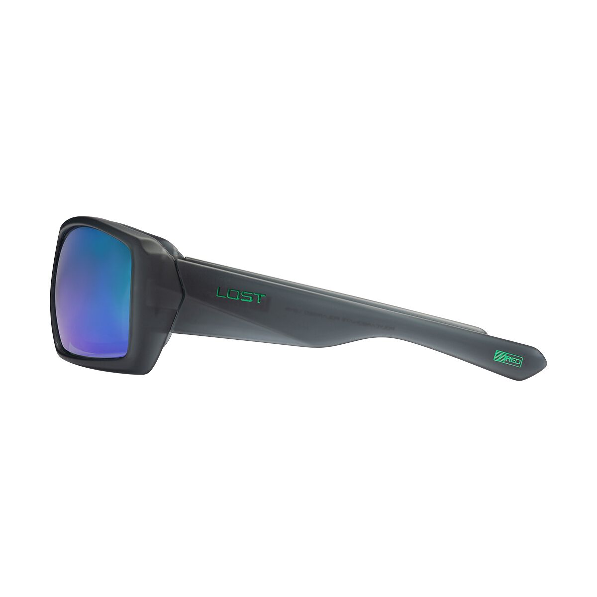 LOST Sunglasses La Mans Green Polarised Xtal Black, , scanz_hi-res