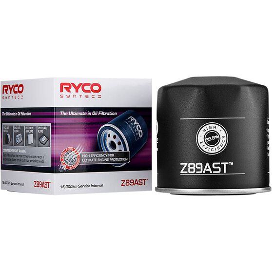 Ryco SynTec Oil Filter - Z89AST (Interchangeable with Z89A), , scanz_hi-res