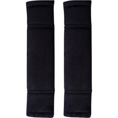 SCA Suede Velour Seat Belt Buddies Black Pair, , scanz_hi-res