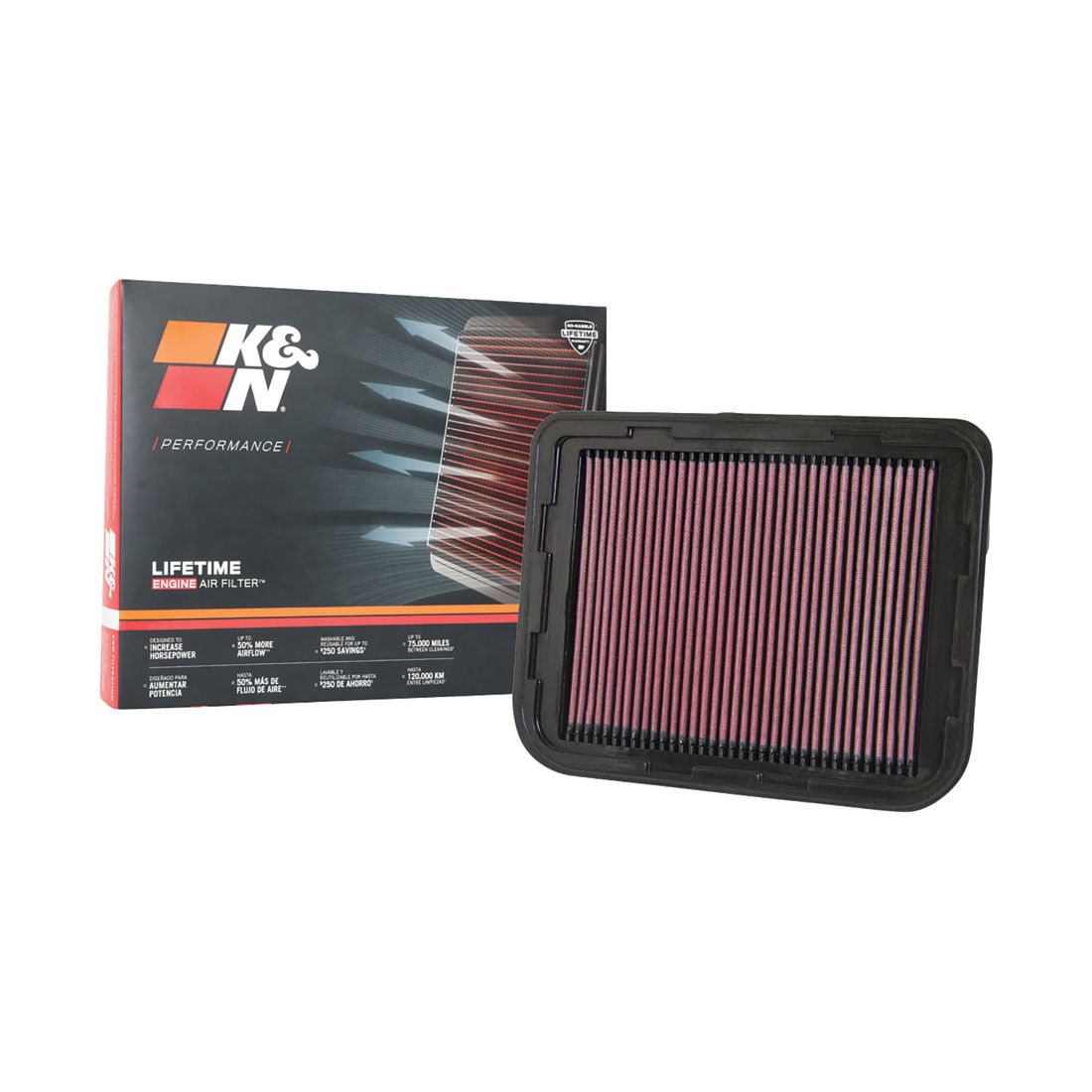 K&N Air Filter - 33-2950 (Interchangeable with A1553), , scanz_hi-res