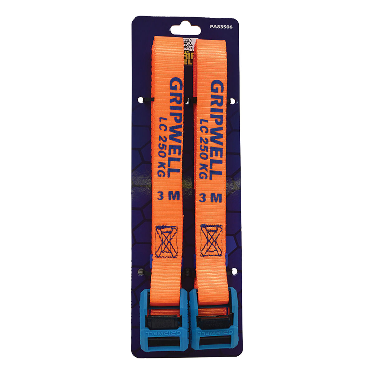 Gripwell Cambuckle Tie Down 250kg 3m 2 Pack, , scanz_hi-res