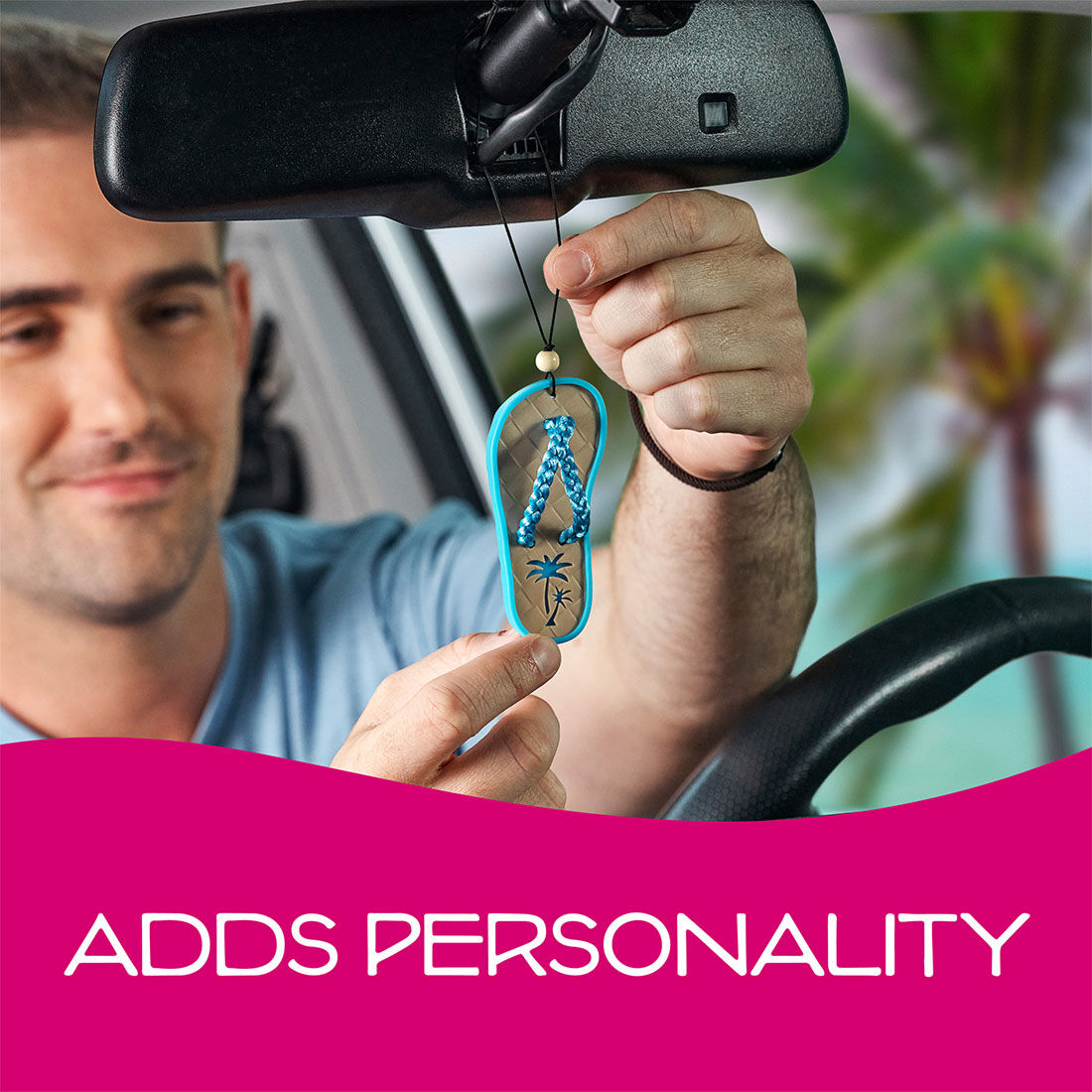 California Scents Novelty Hanging Sandal California Clean Car Air Freshener - 1PK, , scanz_hi-res