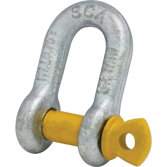 SCA D Shackle - Rated to 750kg, 8mm, , scanz_hi-res