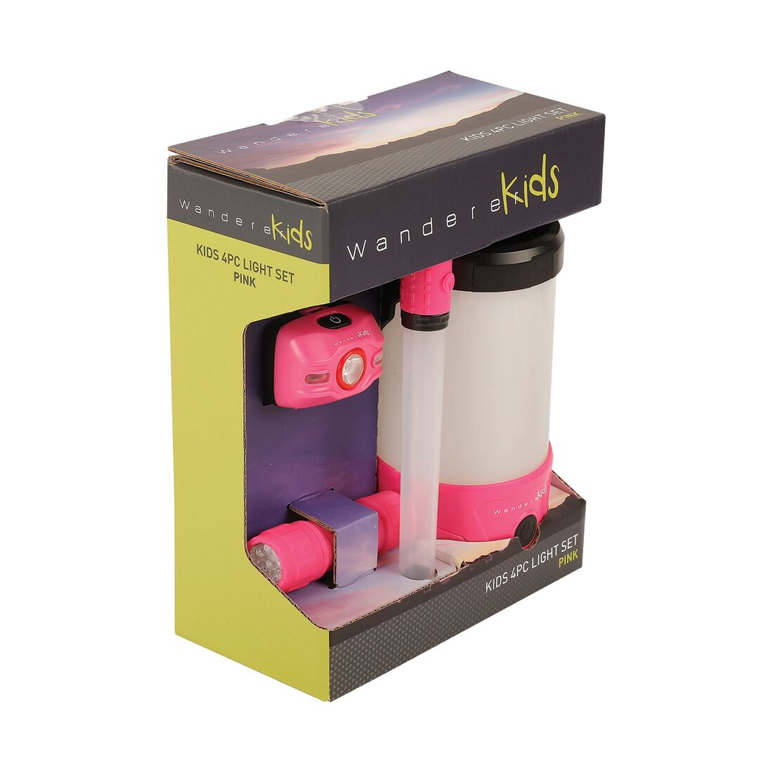 Wanderer Kids 4 Piece Lighting Set Pink, , scanz_hi-res