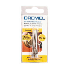 Dremel 2pk Carbon Steel 3.2mm Shank 3.2 Mm Dia Brush, , scanz_hi-res