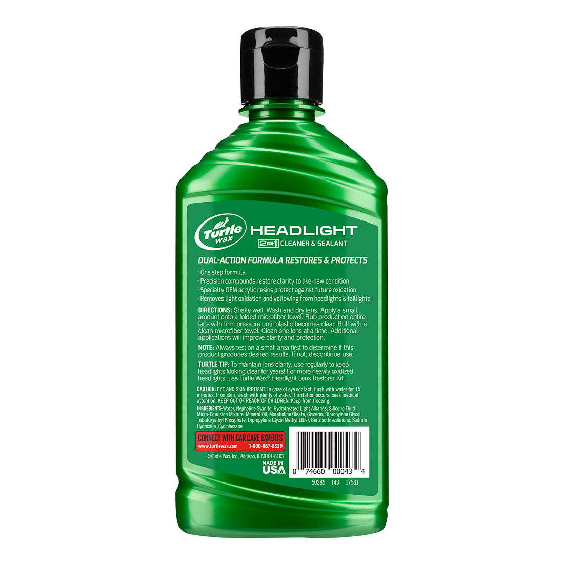 Turtle Wax Headlight Cleaner  &amp;  Sealant - 266mL, , scanz_hi-res