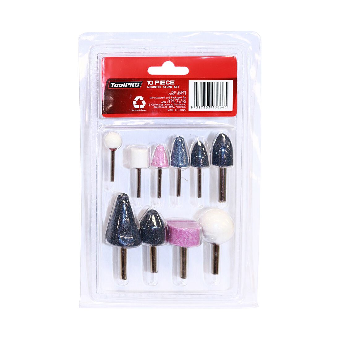 ToolPRO Mounted Stone Set 10 Piece, , scanz_hi-res