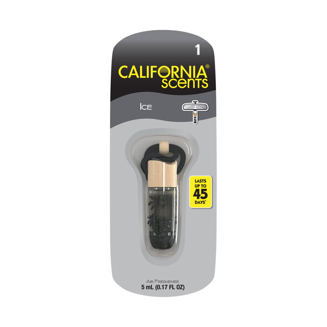 California Scents Hanging Vial Ice Car Air Freshener - 1PK, , scanz_hi-res
