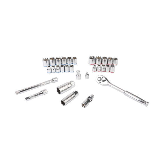 ToolPRO Socket Set 3/8" Drive Metric/SAE 30 Piece, , scanz_hi-res