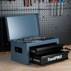 ToolPRO 15" Heavy Duty Mini Tool Chest Army Grey, , scanz_hi-res