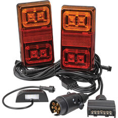 Narva 12V Box Trailer Lamp Plug & Play Kit Rectangular Lamps MDL35, , scanz_hi-res