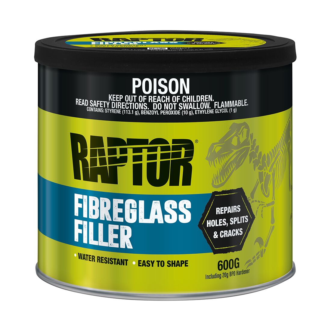 Raptor Fibreglass Filler 600g, , scanz_hi-res