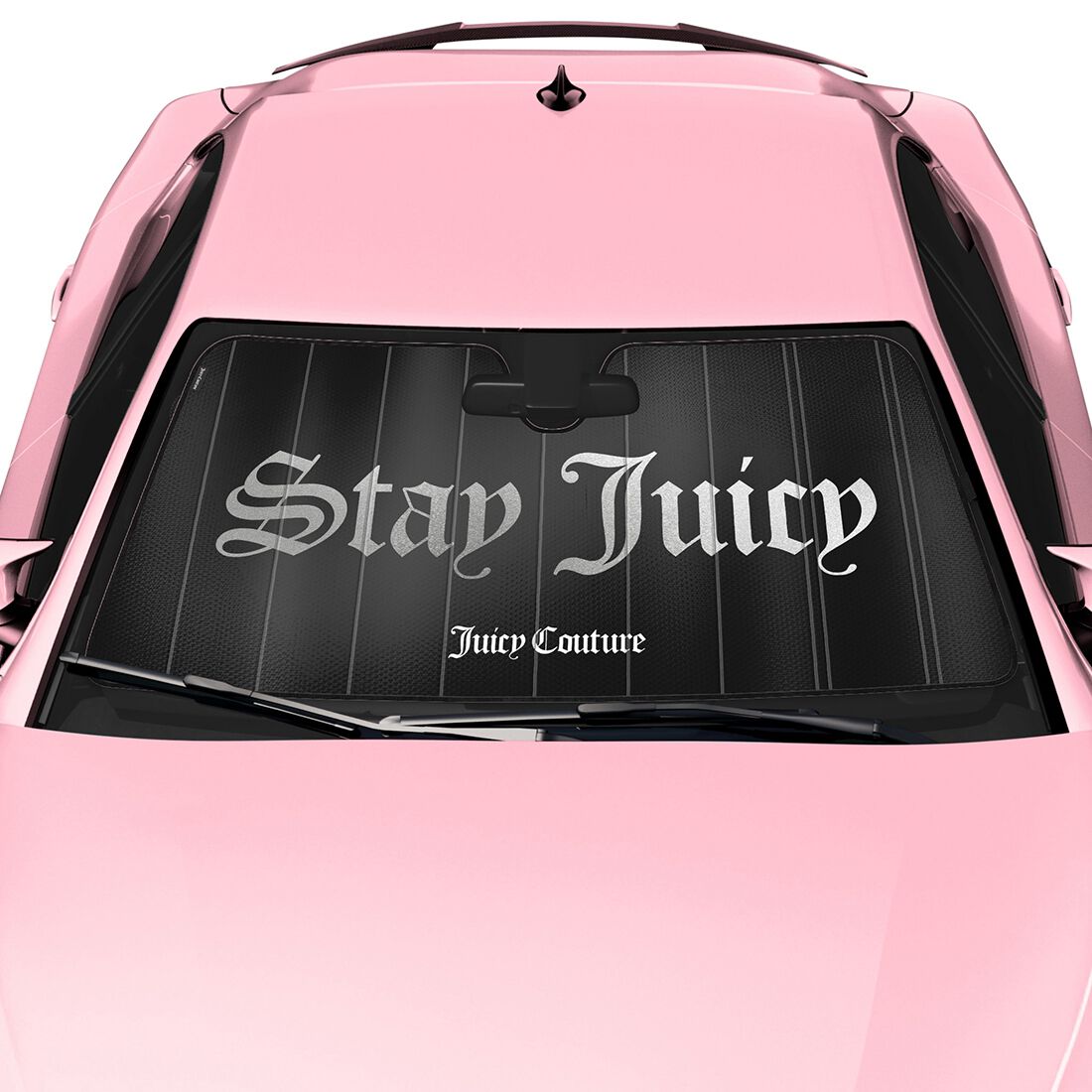 Juicy Couture Stay Juicy Accordion Sun Shade - Black / Silver, , scanz_hi-res