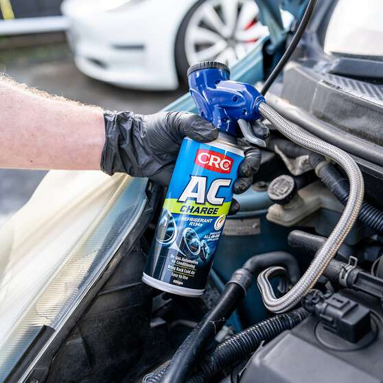 CRC AC Charge Refrigerant R134a Refill  and  Hose - 400g, , scanz_hi-res