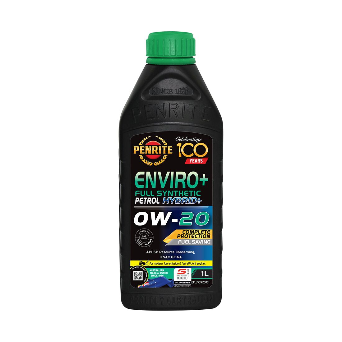 Penrite Enviro+ Engine Oil - 0W-20, 1 Litre, , scanz_hi-res