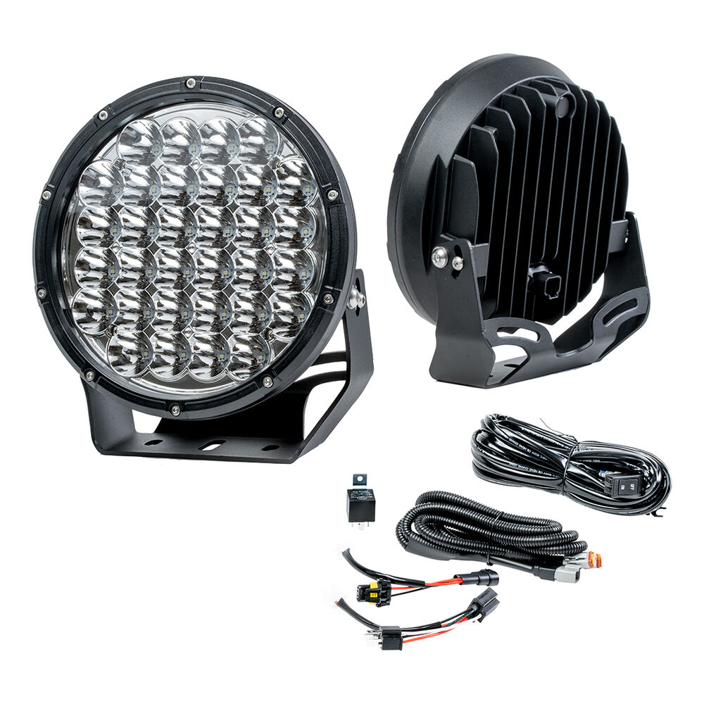 Enduralight 220mm LED Driving Lights 86W with harness Supercheap Auto