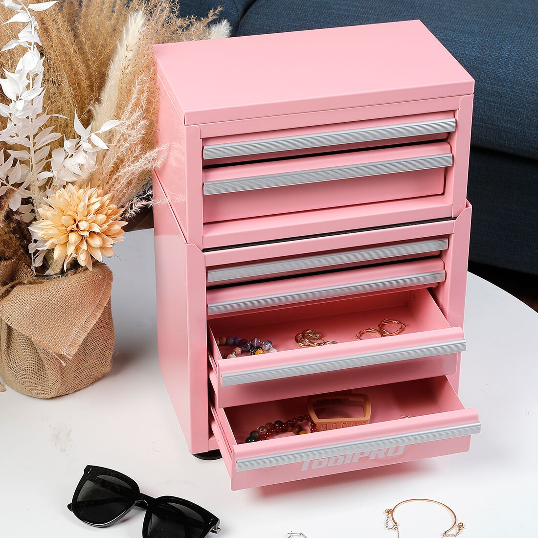 ToolPRO Mini Tool Chest 2 Drawer Pink, , scanz_hi-res