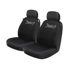 Juicy Couture 2 Piece OG Big Bling Seat Covers - Black, , scanz_hi-res