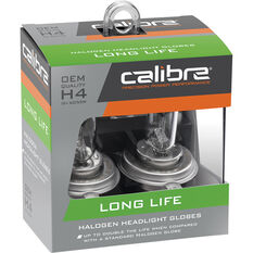 Calibre Long Life Headlight Globes - H4, 12V 60/55W, CALLH4, , scanz_hi-res