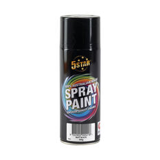 5 Star Enamel Spray Paint Matt Black 250g, , scanz_hi-res