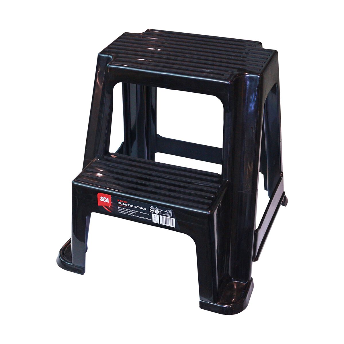 SCA Plastic 2 Step Stool - 100kg Capacity, , scanz_hi-res