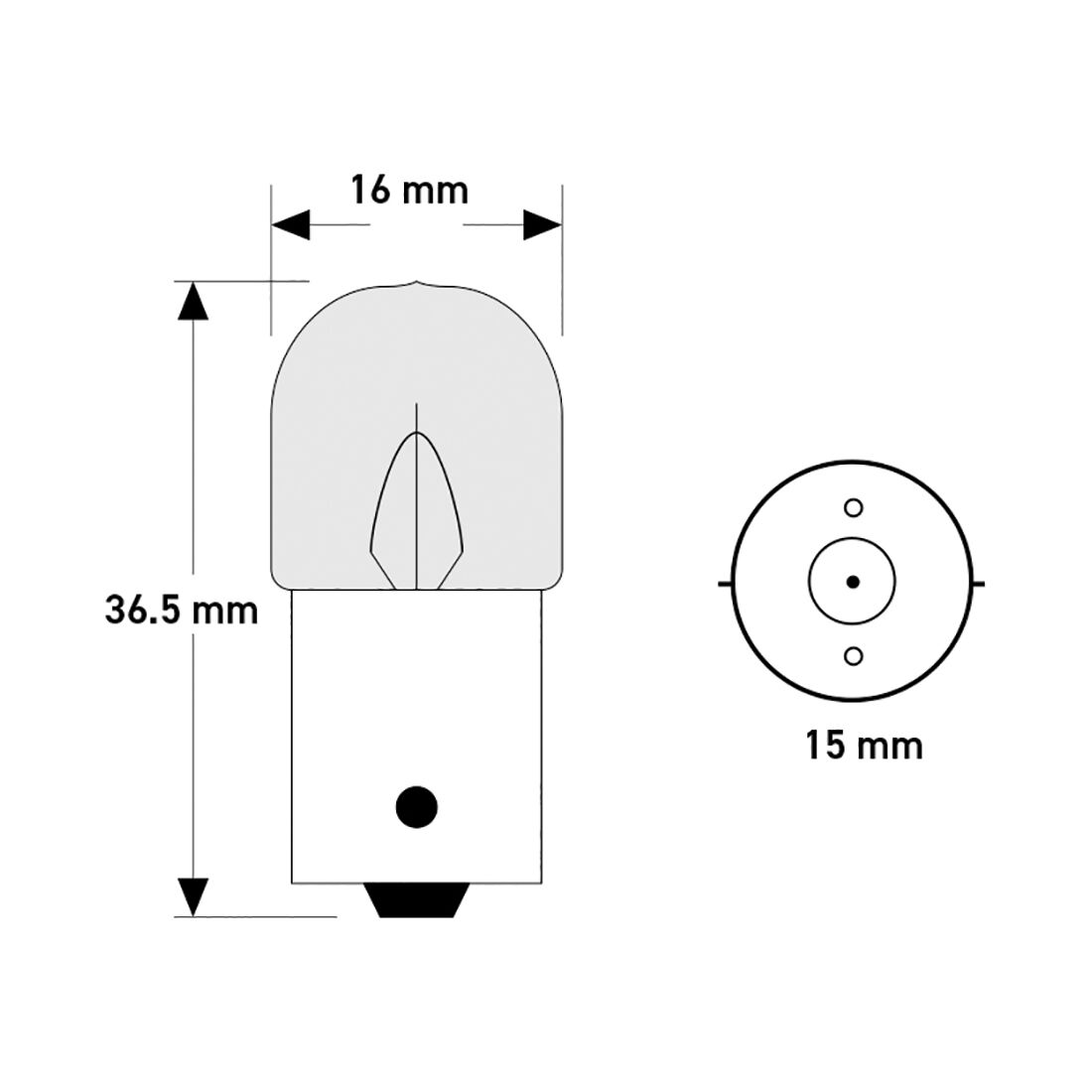 SCA Incandescent Globe - R5W 12V 5W - 2 Pack, , scanz_hi-res