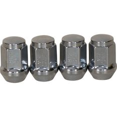 Calibre Wheel Nuts, Tapered, Chrome - SN12125, 12mm x 1.25mm, , scanz_hi-res