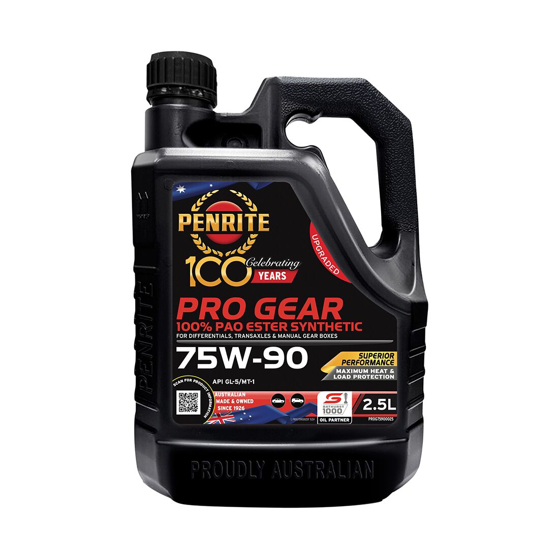 Penrite Pro Gear Oil - 75W-90 2.5 Litre, , scanz_hi-res