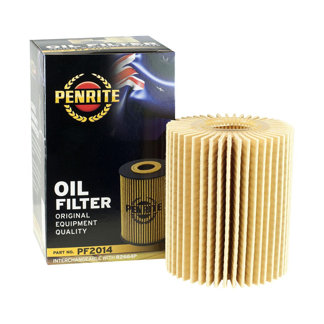 Penrite Oil Filter PF2014 (Interchangeable with R2664P), , scanz_hi-res