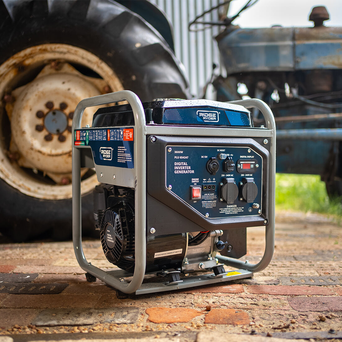 Ridge Ryder 3600W Inverter Generator Open Frame, , scanz_hi-res