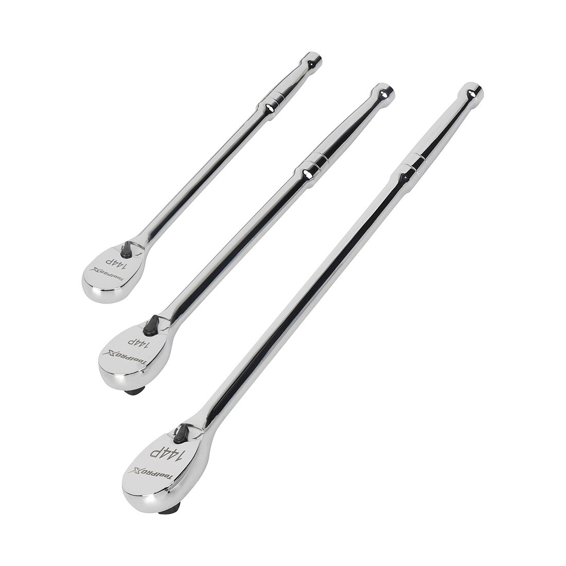 ToolPRO-X 144 Position Ratchet Long Handle 3 Piece Set, , scanz_hi-res