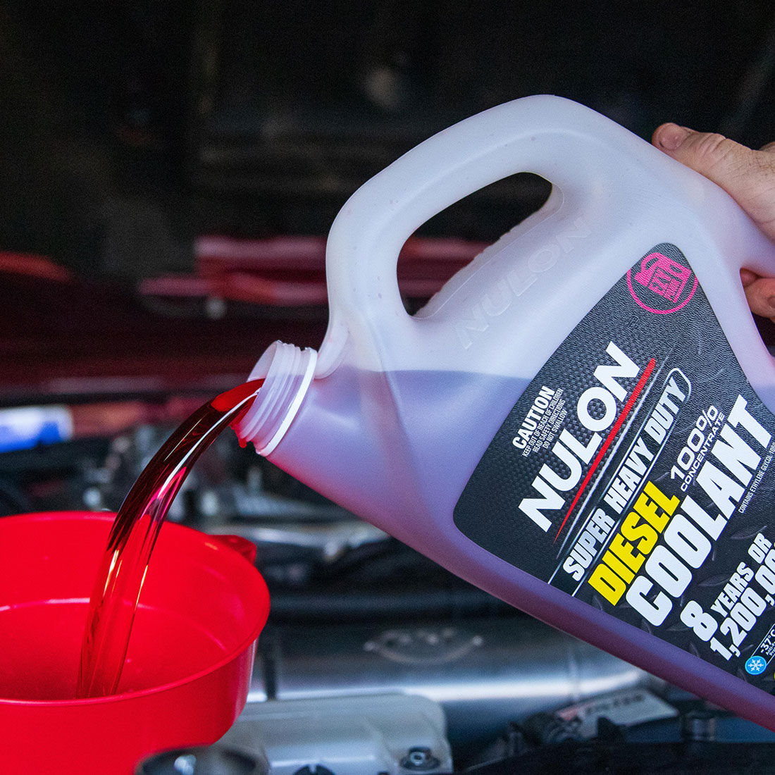 Nulon Red Heavy Duty Diesel Coolant Concentrate - 5 Litres, , scanz_hi-res
