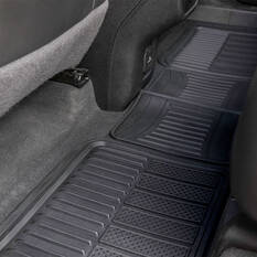 Armor All Deep Dish Rubber Car Floor Mats - Front & Rear, Black, , scanz_hi-res