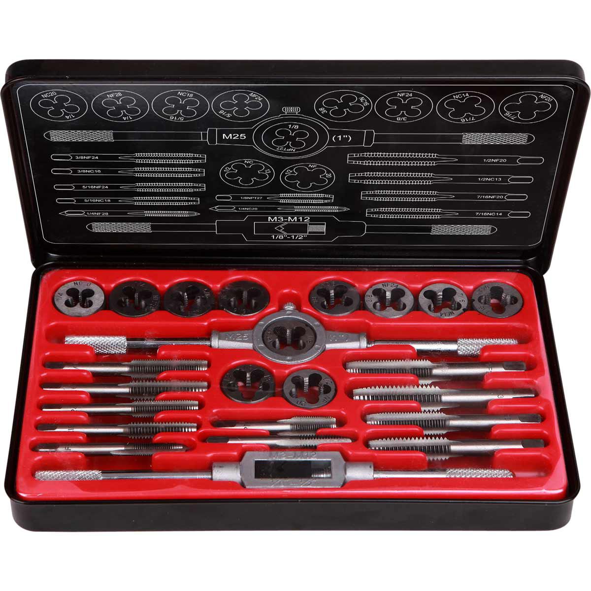 ToolPRO Tap and Die Set Imperial 24 Piece Supercheap Auto New