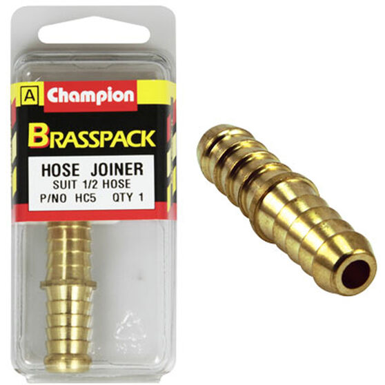 Champion Hose Joiner - 1 / 2inch, Brass, , scanz_hi-res
