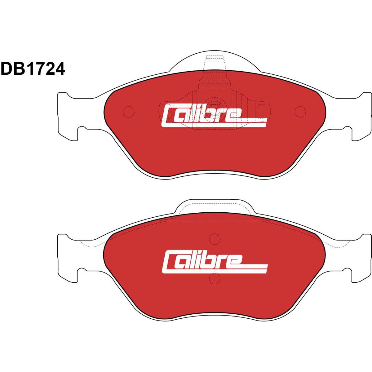 Calibre Disc Brake Pads DB1724CAL, , scanz_hi-res