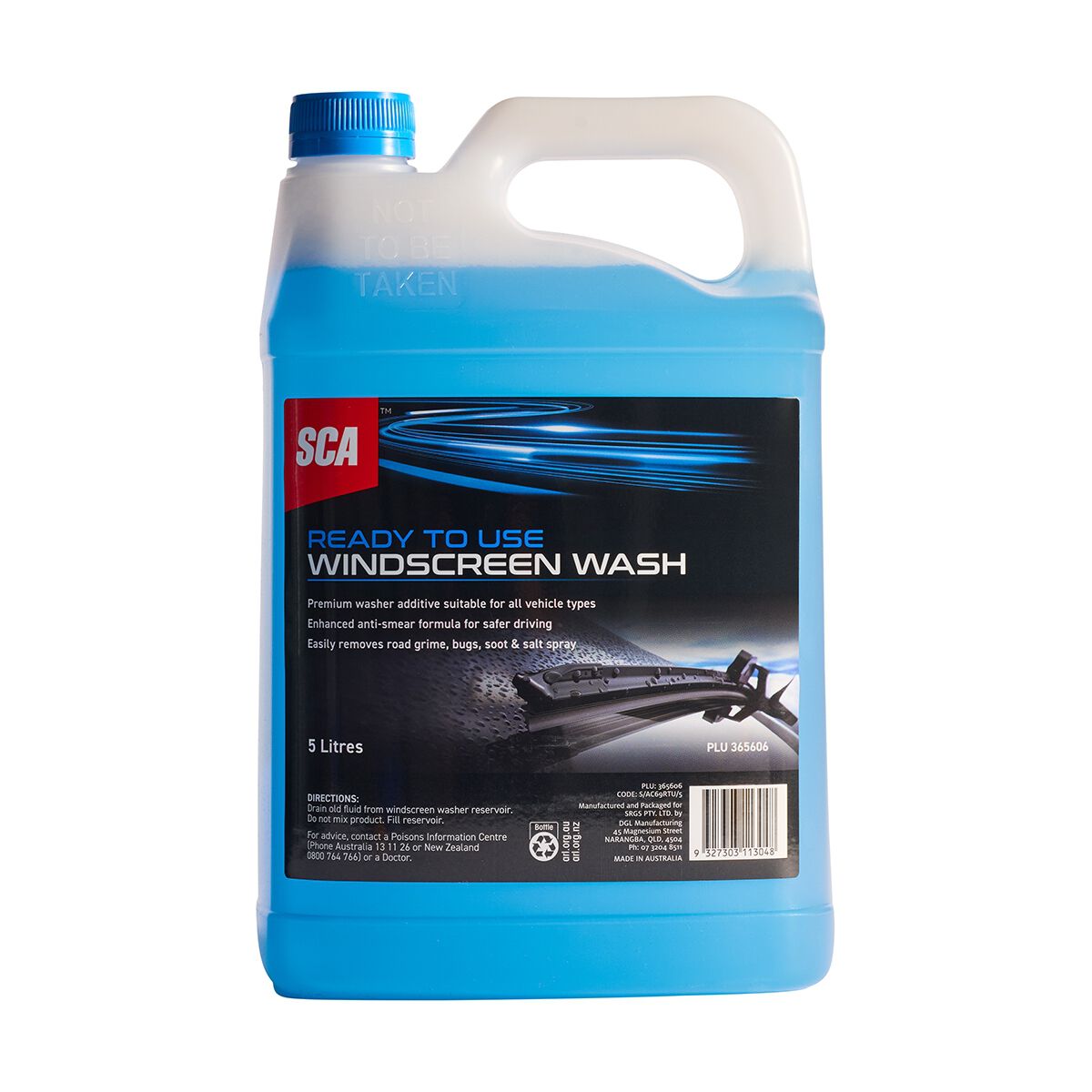 SCA Windscreen Wash Ready to Use 5 Litre, , scanz_hi-res
