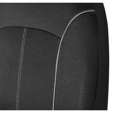 SCA Mesh Seat Cover Pack Black Adjustable Headrests Front Pair & Rear Bench, , scanz_hi-res