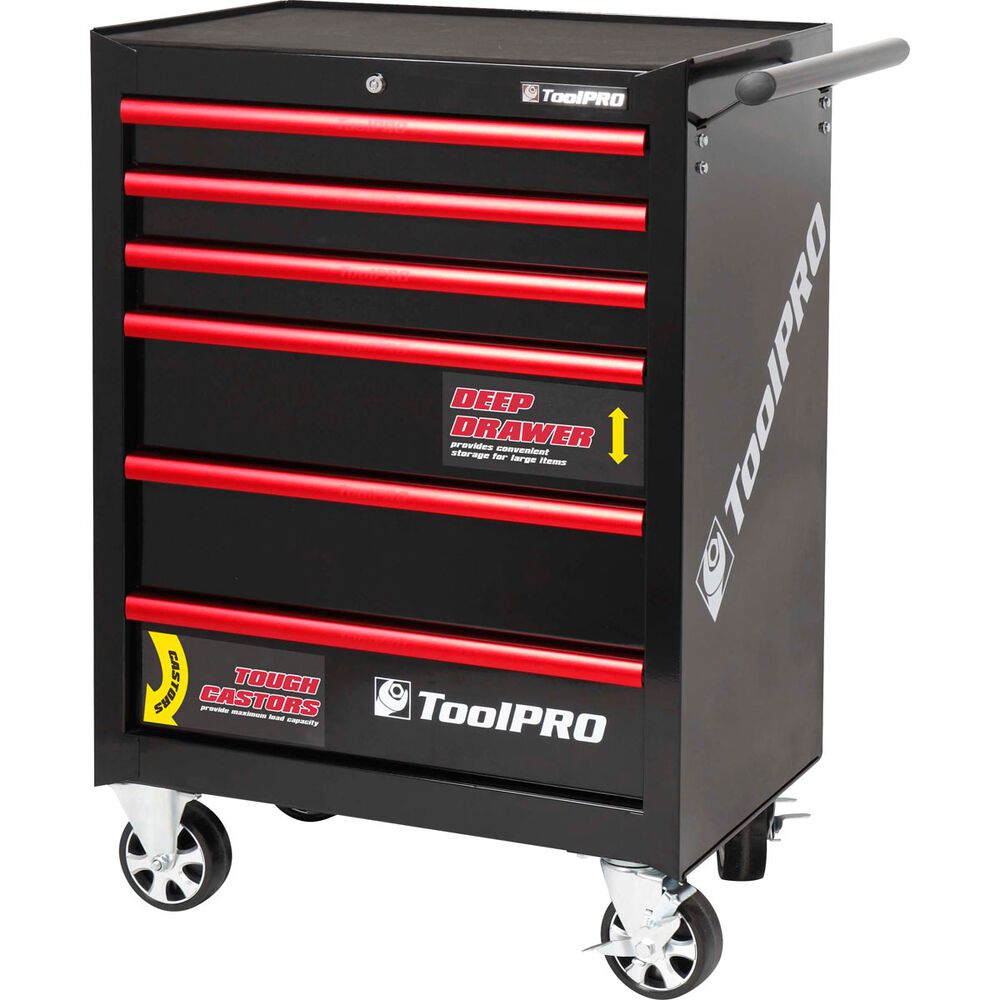 Toolpro Tool 6 Drawer, Roller 27 Supercheap Auto