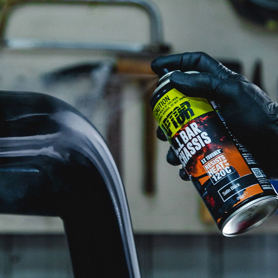 Raptor Roll Bar & Chassis Paint Satin Black, , scanz_hi-res