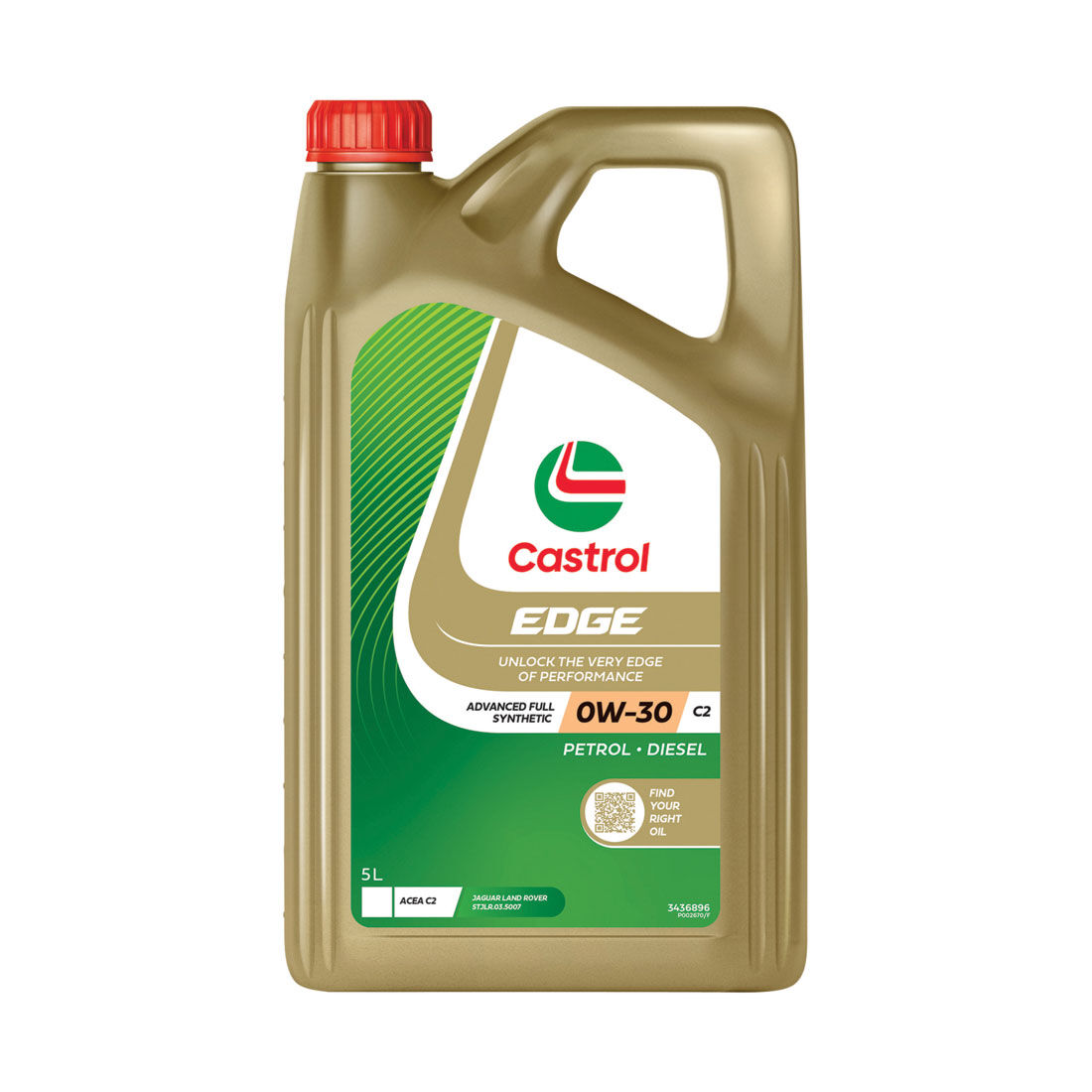 Castrol EDGE Engine Oil 0W-30 C2 5 Litre, , scanz_hi-res