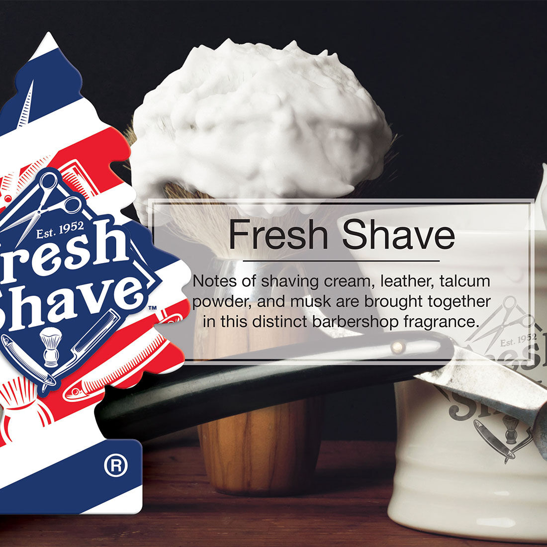 Little Trees Air Freshener - Fresh Shave 1 Pack, , scanz_hi-res