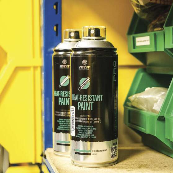 MTN Pro Silver Heat Resistant Spray Paint 400mL, , scanz_hi-res