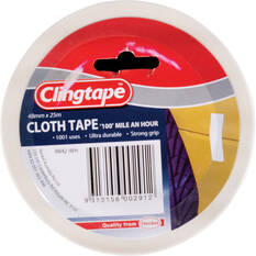 Clingtape White Cloth Tape 48mm x 25m, , scanz_hi-res